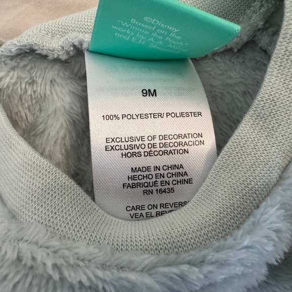 NWT Disney Winnie the Pooh Sweatshirt 9 Months - Picture 4 of 4